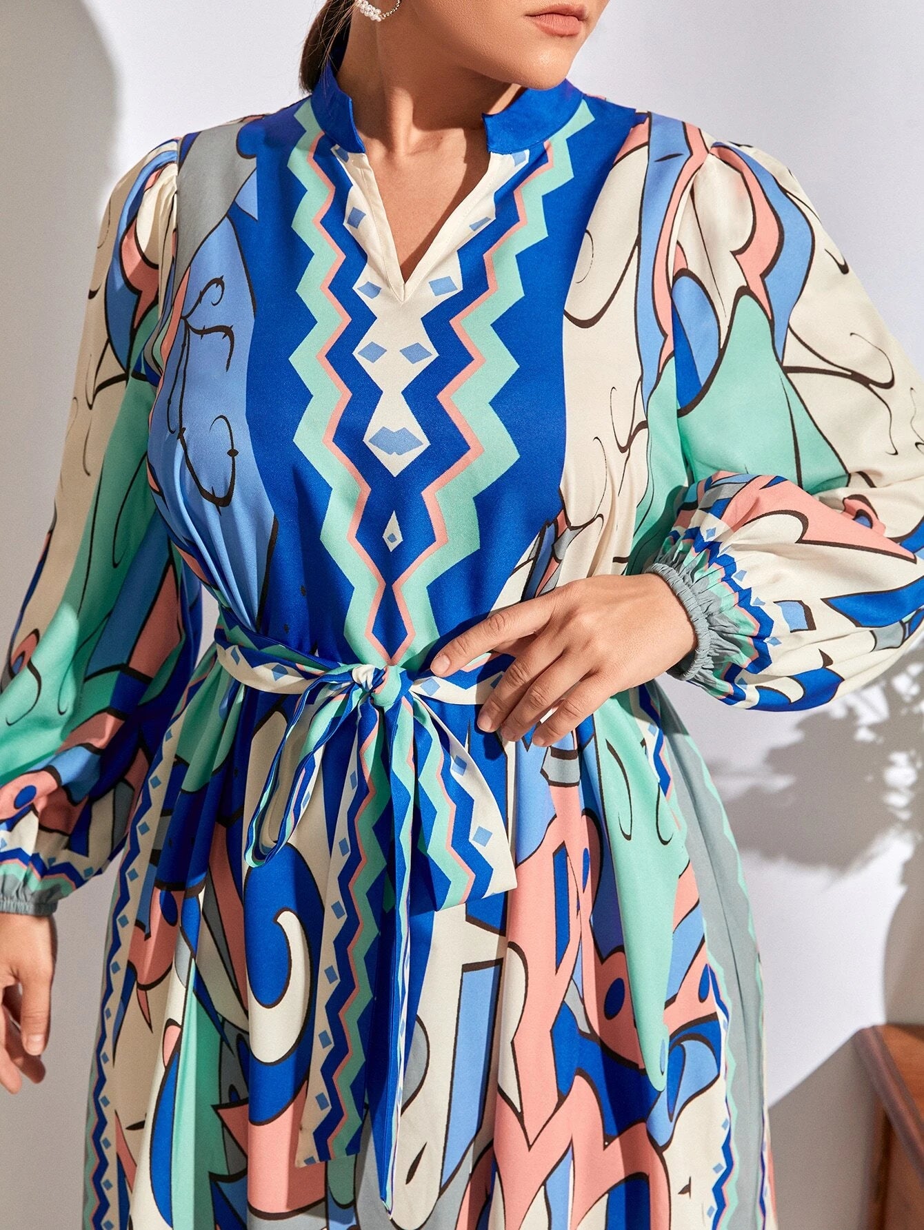 Clo Lantern Sleeve Maxi Dress