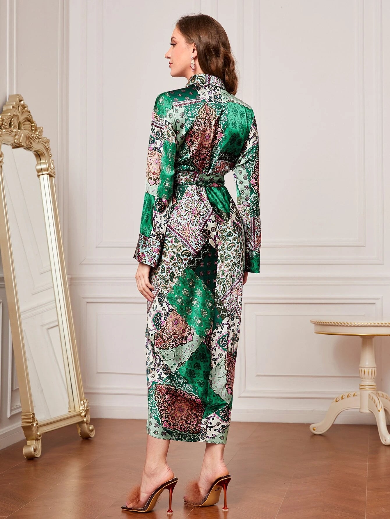 Aloisia Patchwork Print Dress