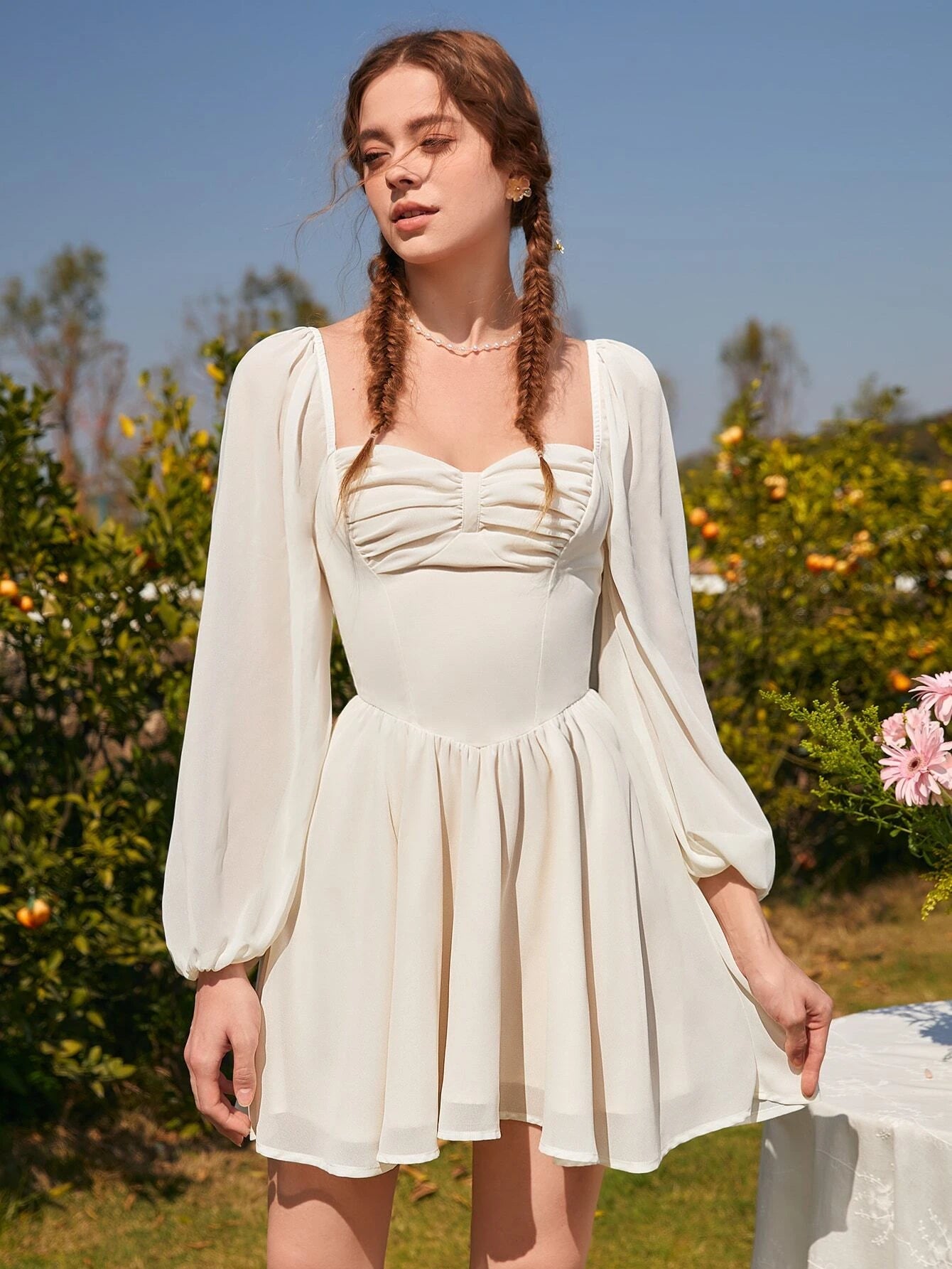 Piper Sweetheart Neck Dress