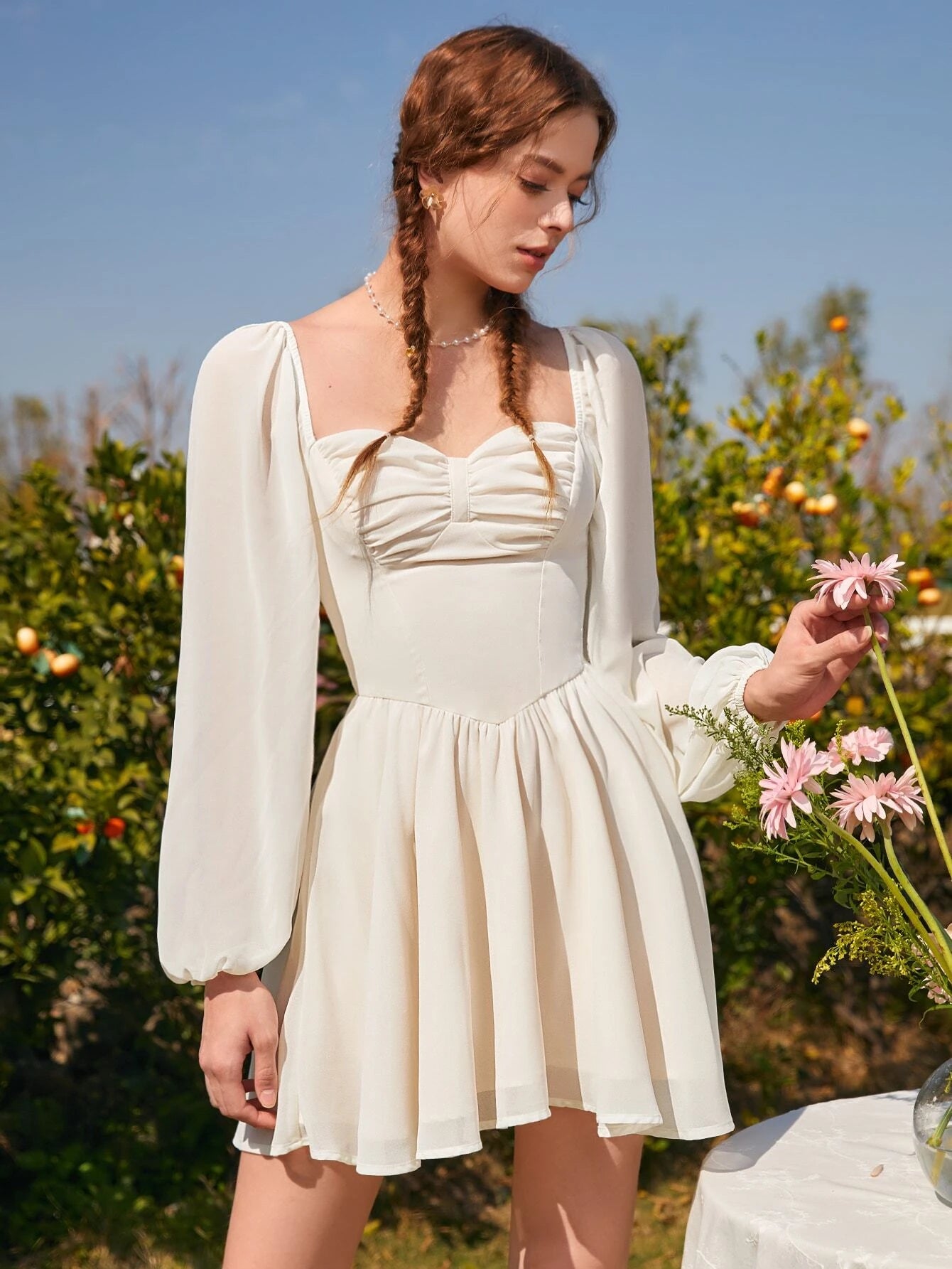 Piper Sweetheart Neck Dress