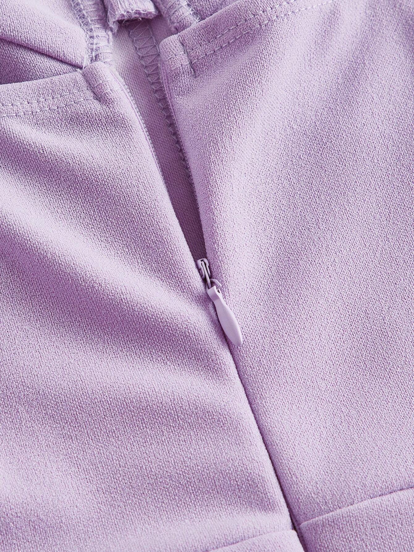 Lavender Bustier Midi Dress