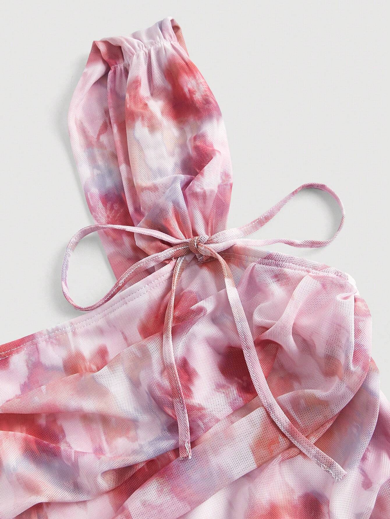 Florence Split Thigh Cami Dress- Floral