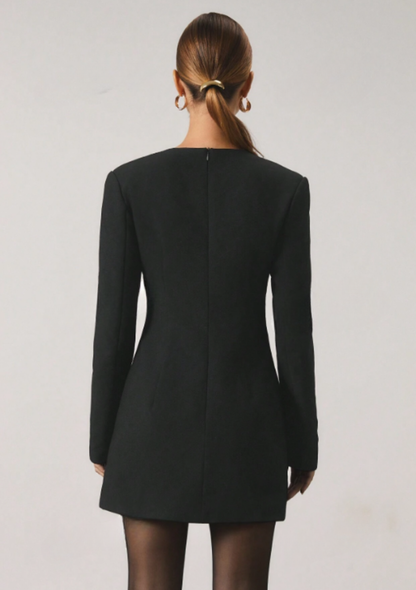 SHIRLEY U-NECK BLAZER DRESS