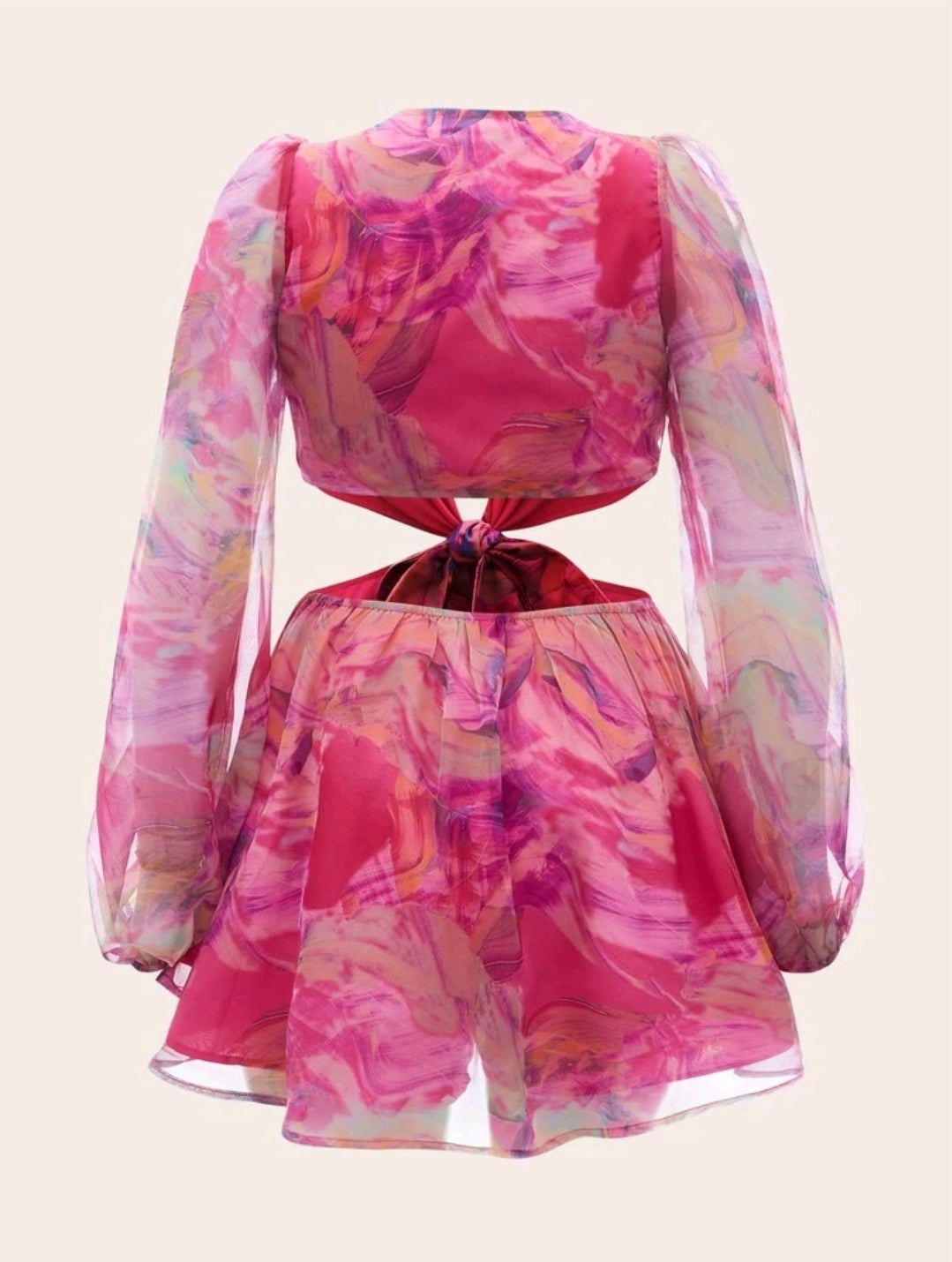 Elena Knot Cut Out Waist Romper