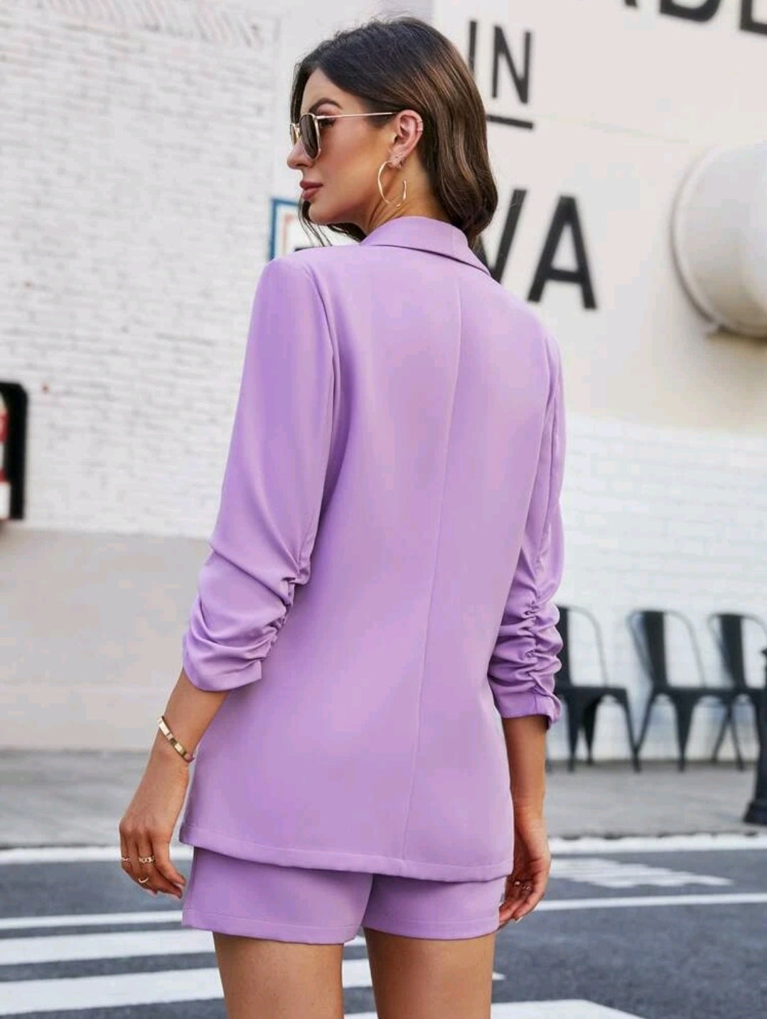 Serina Short Set - Lilac Purple