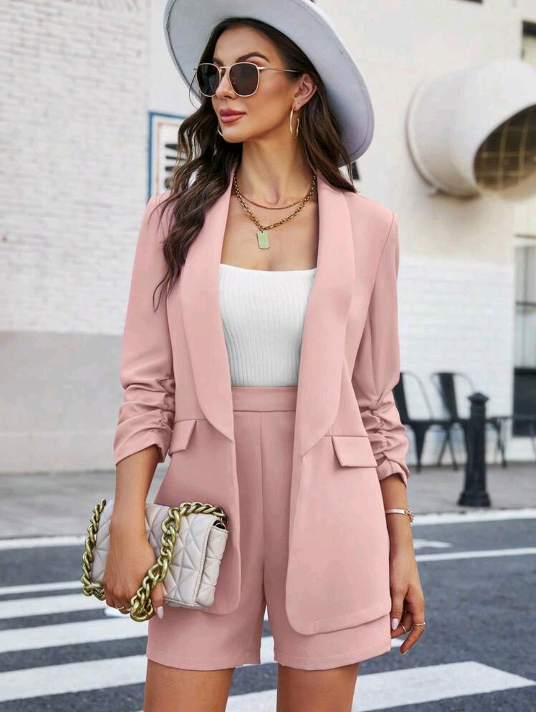 Serina Short Set - Pink