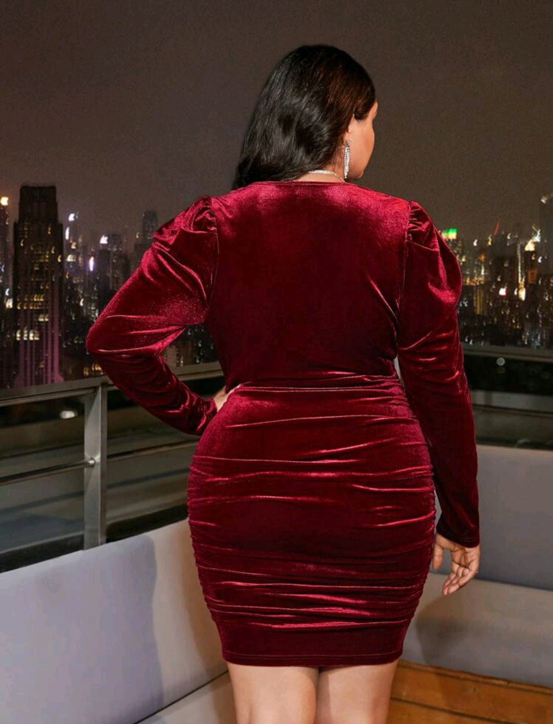 Mia Velvet Midi Dress