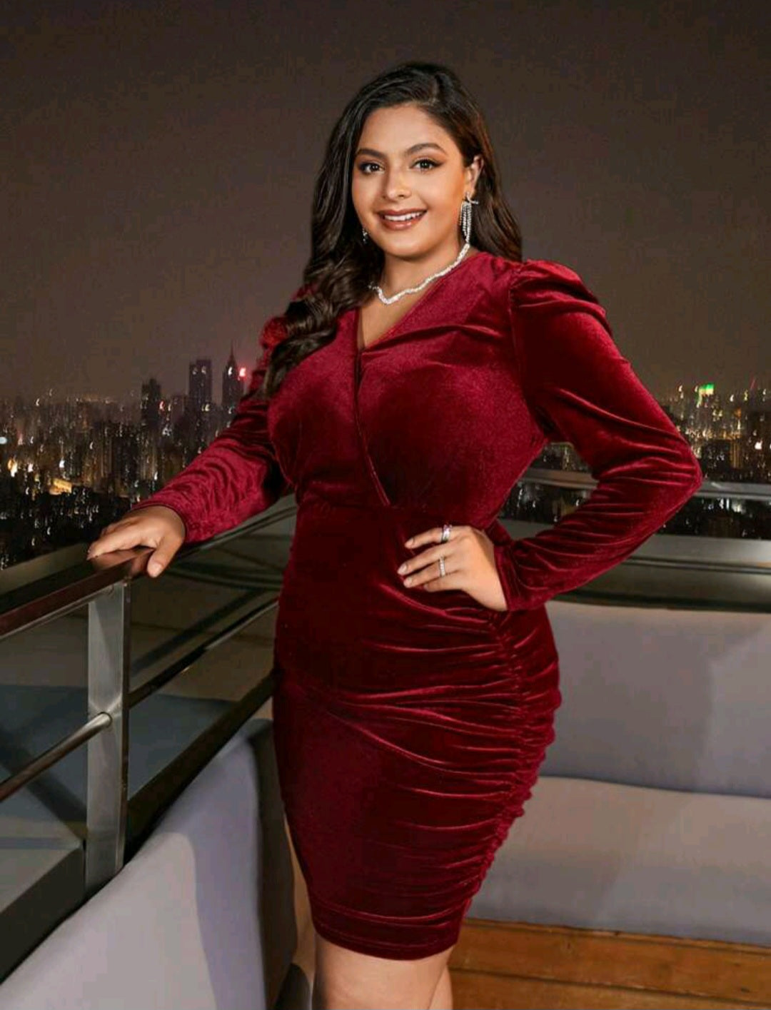 Mia Velvet Midi Dress