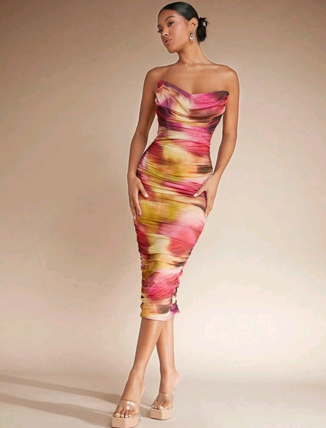 Bloom Tie Dye Midi Dress