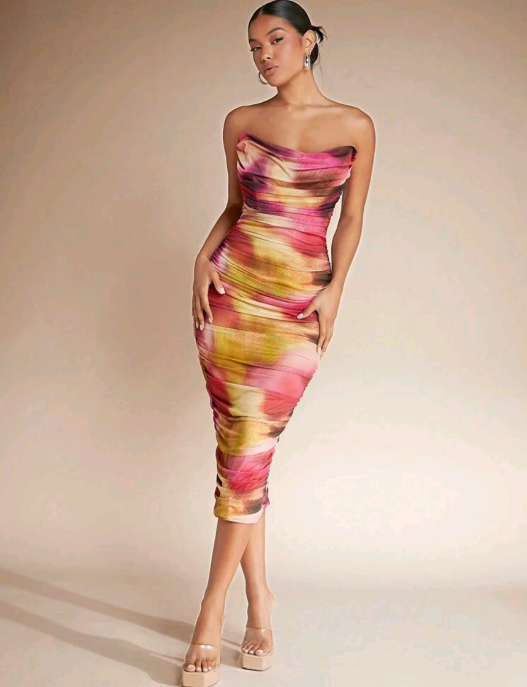 Bloom Tie Dye Midi Dress