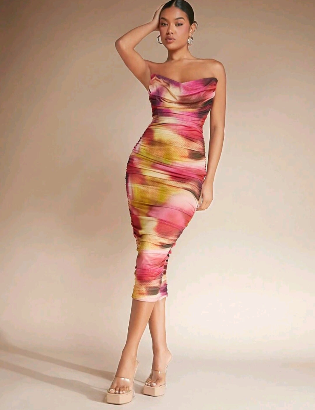 Bloom Tie Dye Midi Dress