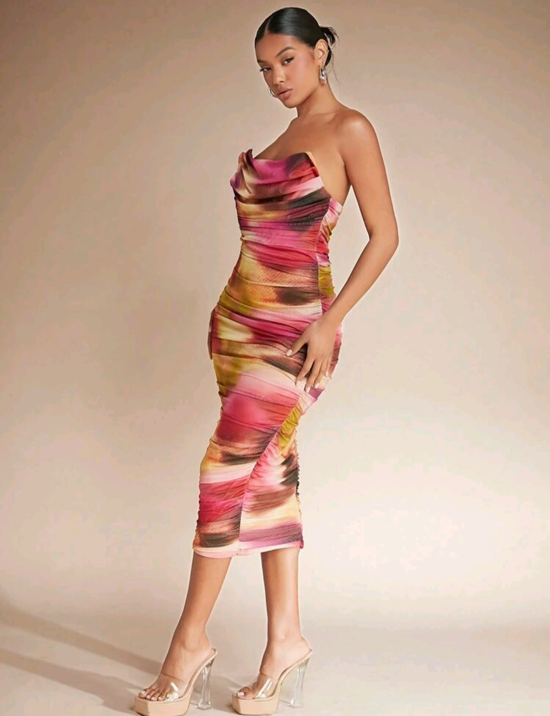 Bloom Tie Dye Midi Dress