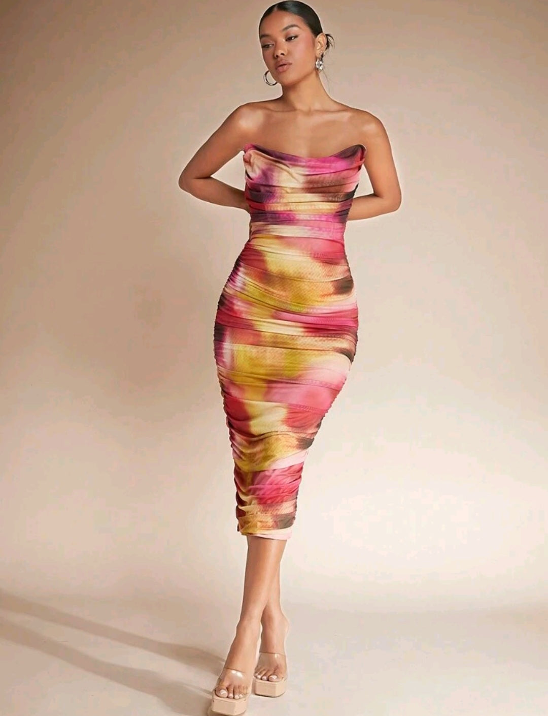 Bloom Tie Dye Midi Dress