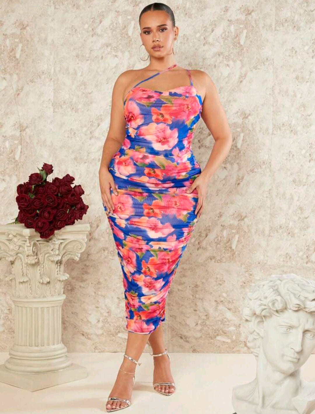 PALOMA FLORAL MIDI DRESS