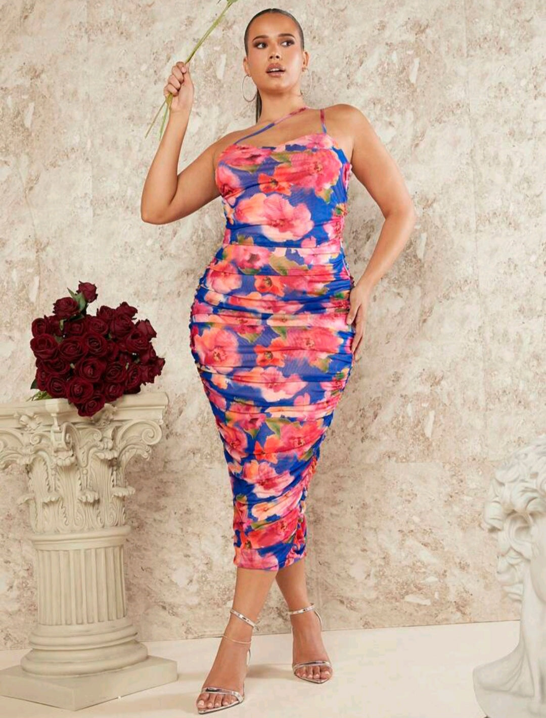 PALOMA FLORAL MIDI DRESS