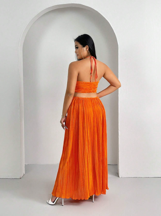 SELMA MAXI DRESS - ORANGE