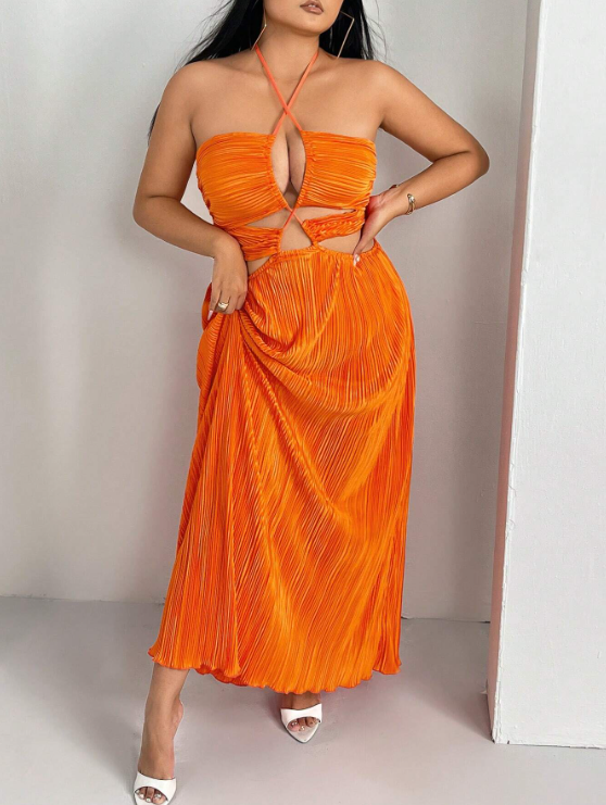 SELMA MAXI DRESS - ORANGE