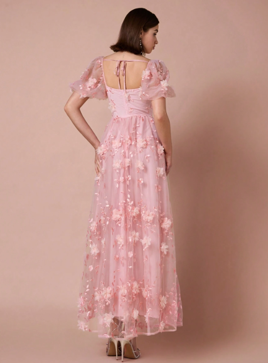 PEONY ROMANTIC FLORAL MAXI DRESS