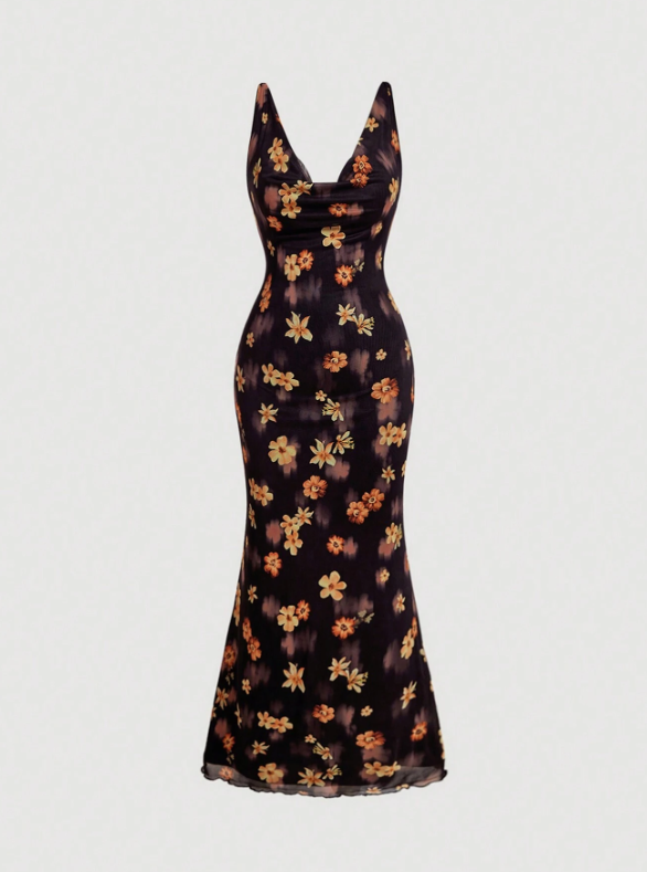 ZOE FLORAL MIDI DRESS