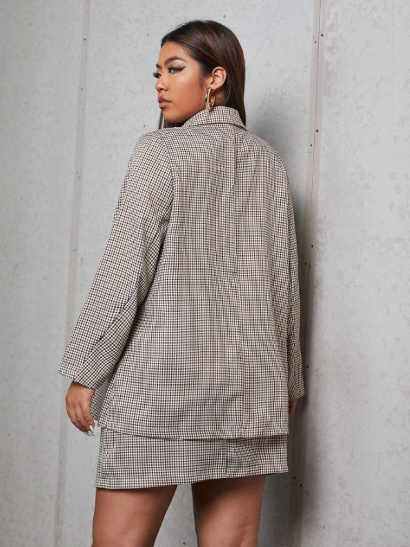 CIARO DOUBLE BUTTON BLAZER & SKIRT