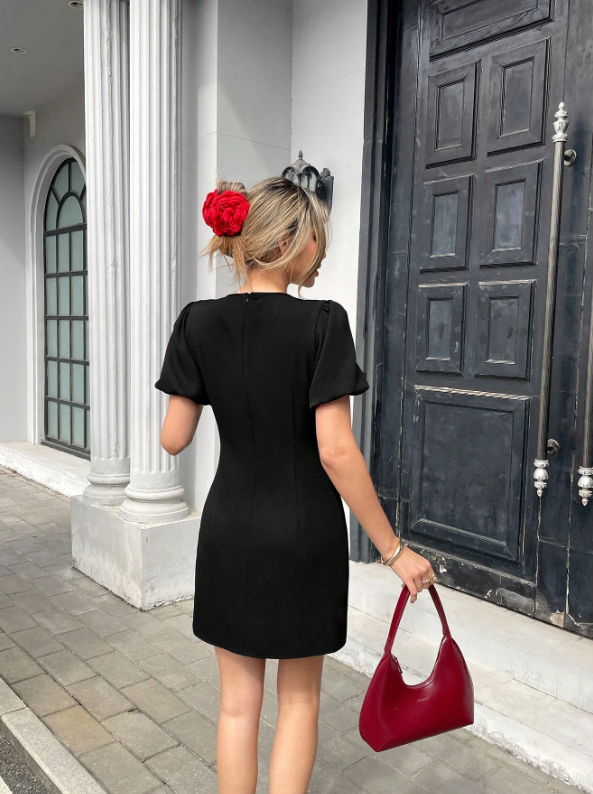 SARELLE DIAMOND FLOWER DRESS