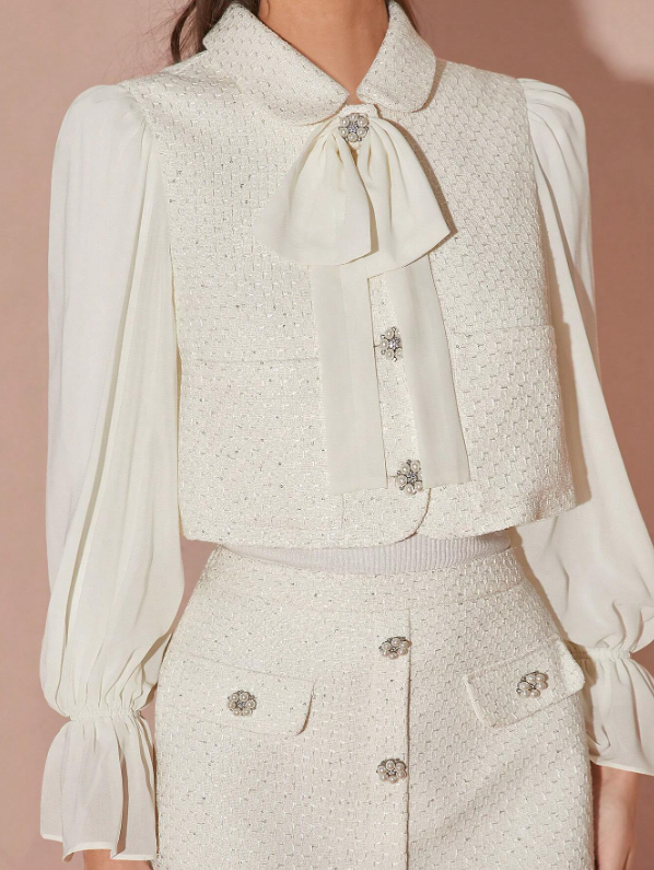 ODESSA TWEED SEQUIN SKIRT SET