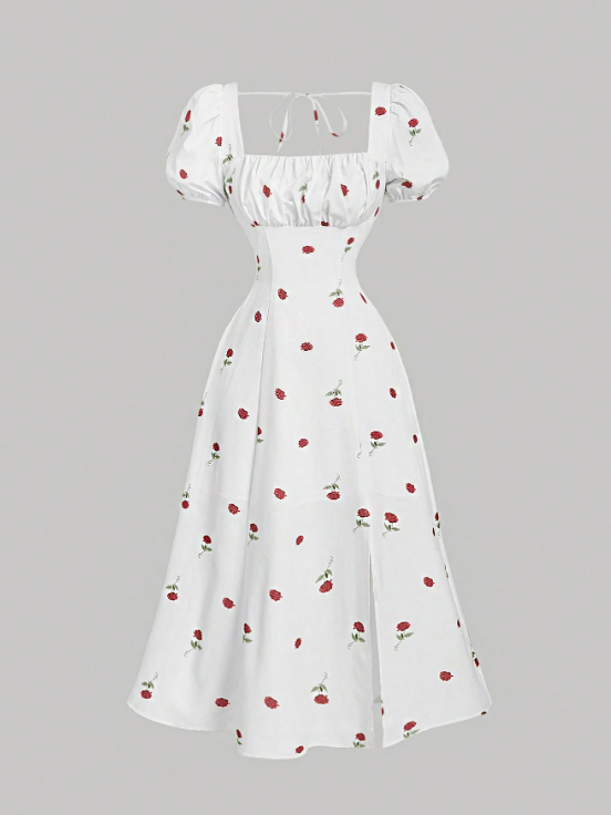 LOUISE ROMANTIC MIDI DRESS