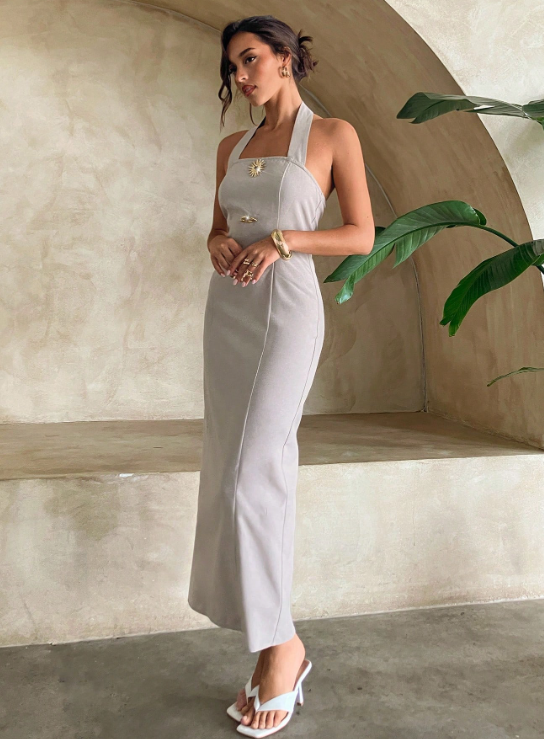 KADE METAL DECOR MAXI DRESS