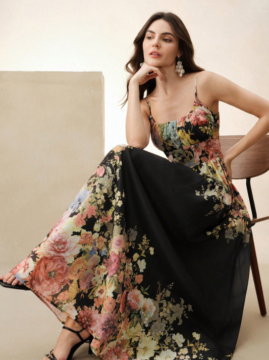 FANNIE FLORAL MAXI DRESS