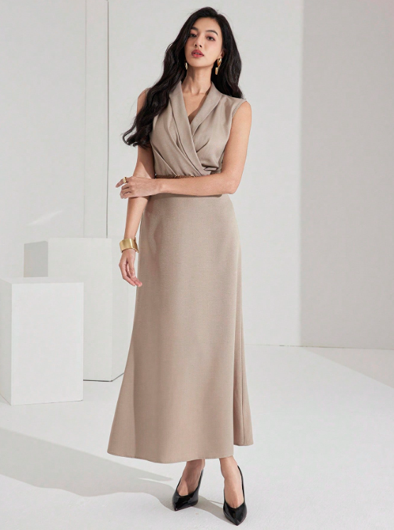 JUDY MIDI DRESS WITH BELT