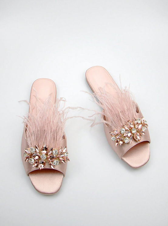Esther - Satin, Sandals