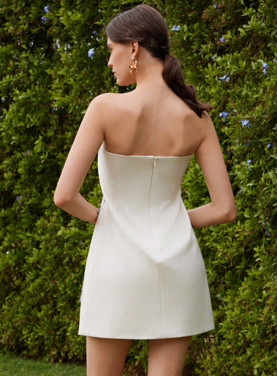 HELENA FLORAL DRESS-WHITE