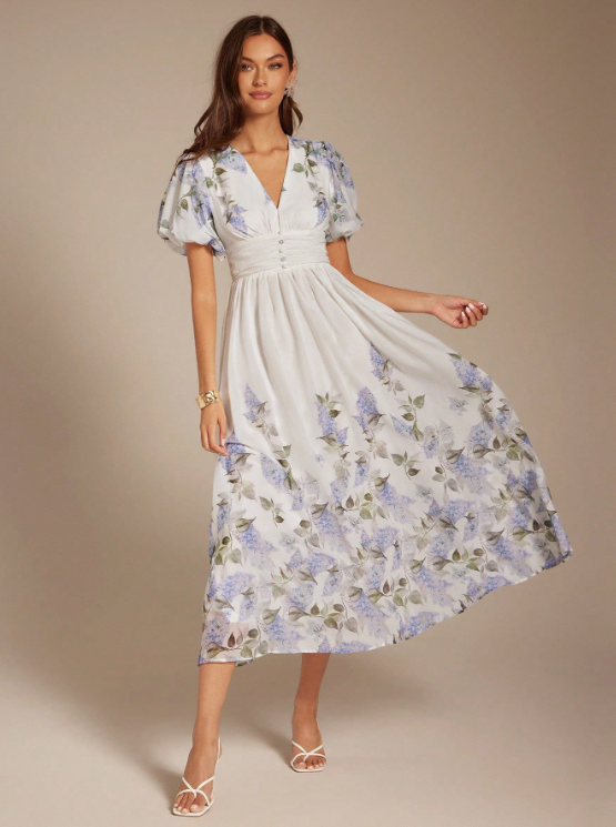 CLARISSA FLORAL MAXI DRESS