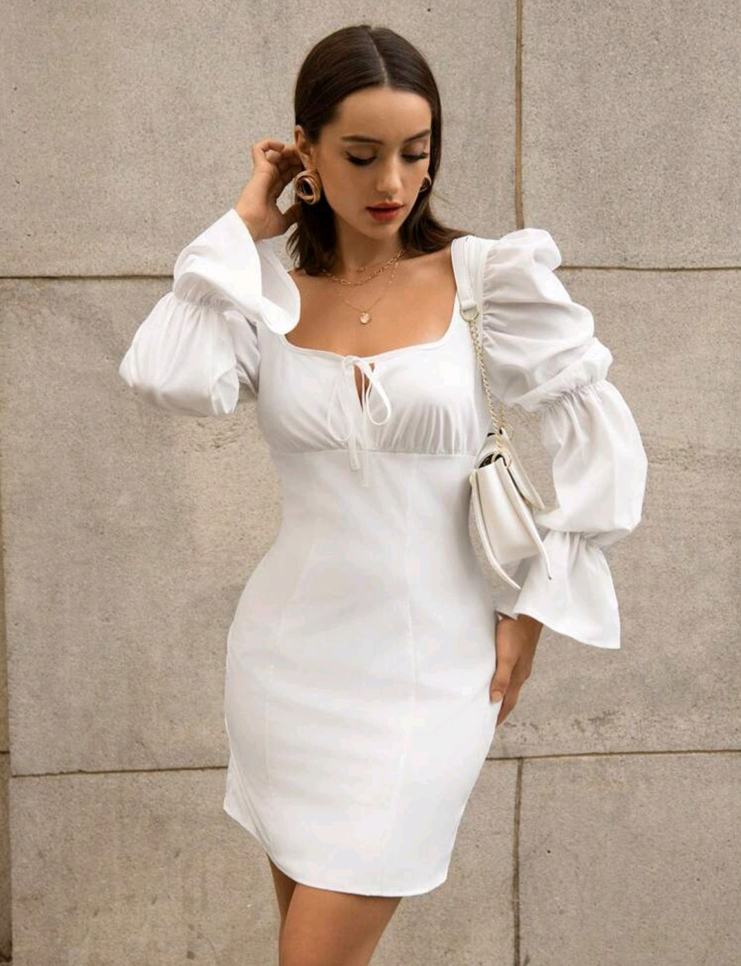 Piper Flounce Sleeve Mini Dress