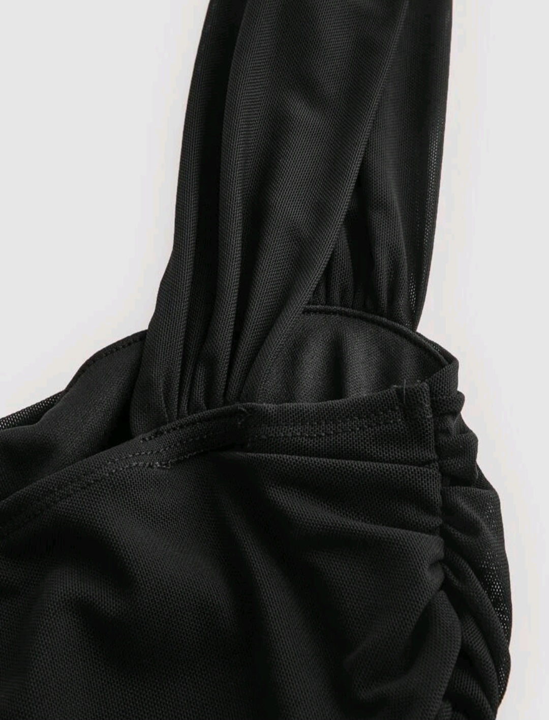 Solid Ruched Bodycon Dress