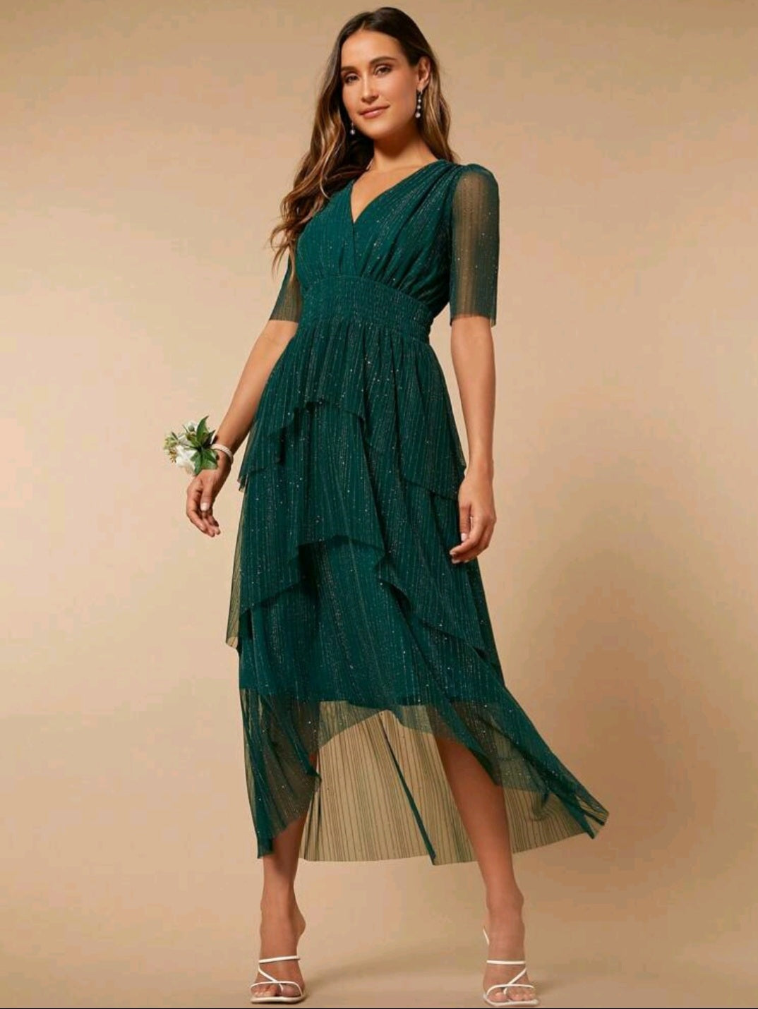 Amelia Midi Glitter Dress
