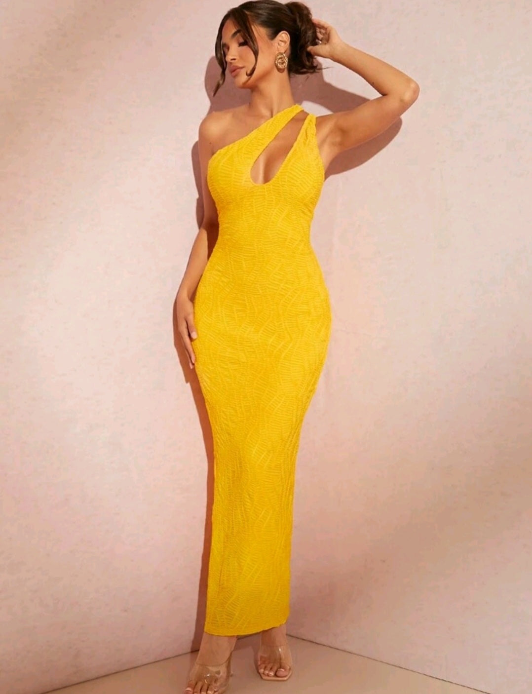 Janet One Shoulder Cut Out Maxi Dress