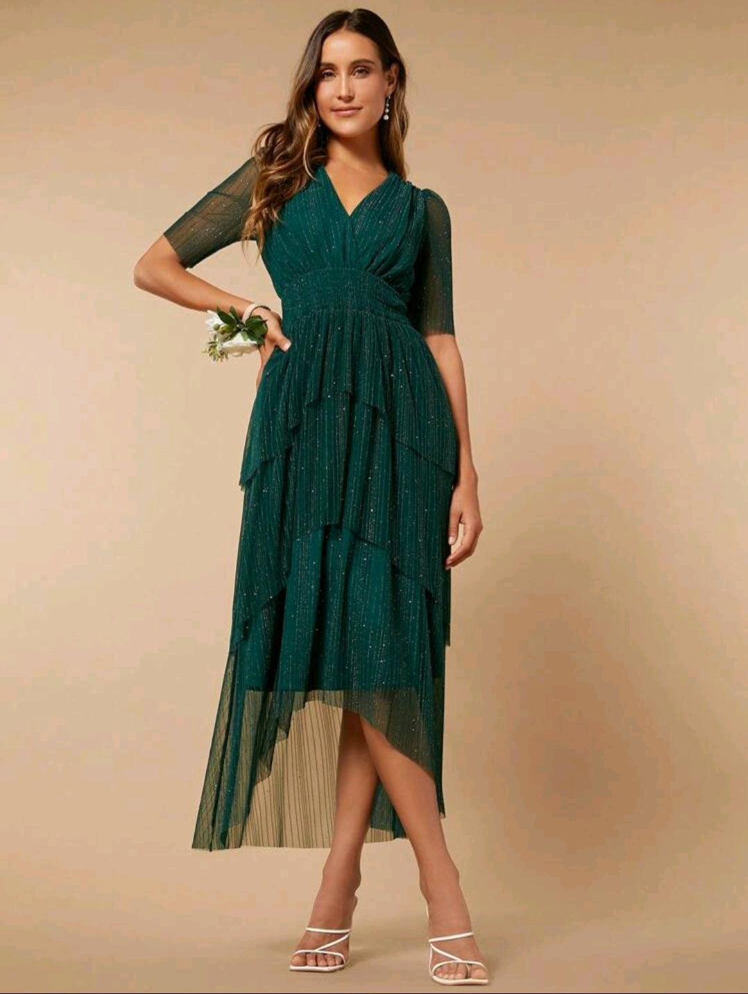 Amelia Midi Glitter Dress