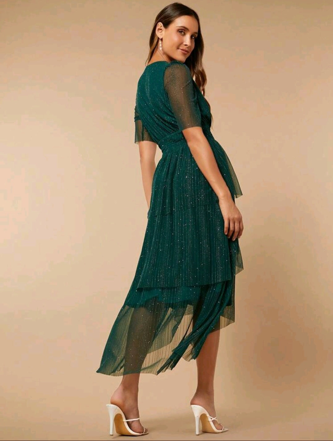 Amelia Midi Glitter Dress