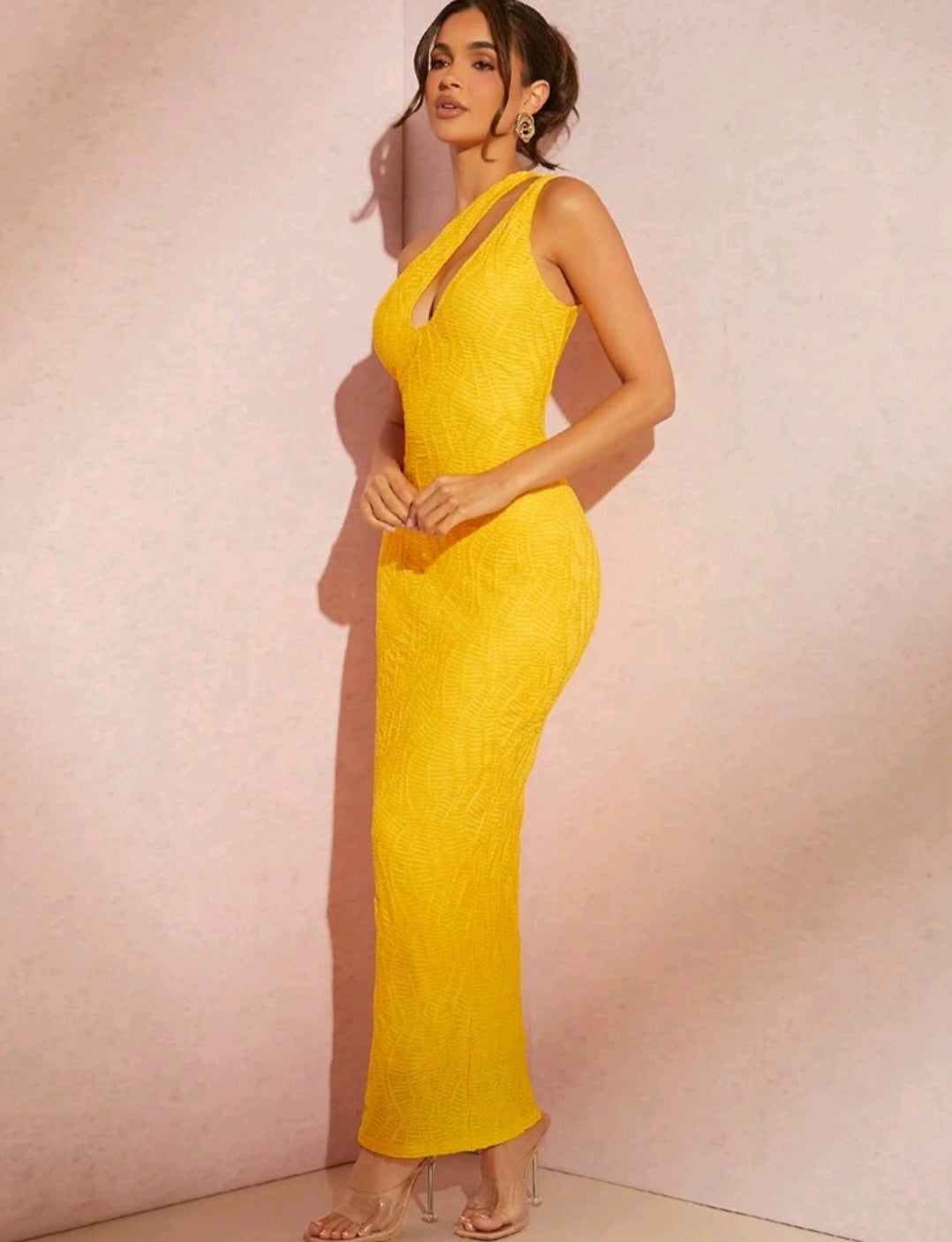 Janet One Shoulder Cut Out Maxi Dress