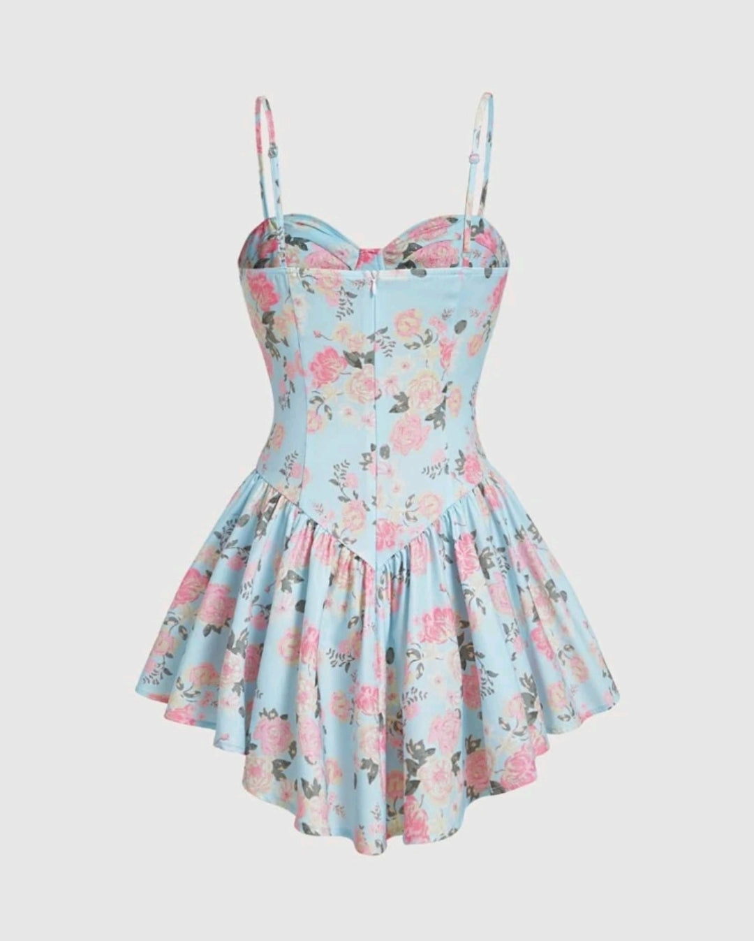 Charlene Floral Ruffle Hem Mini Dress