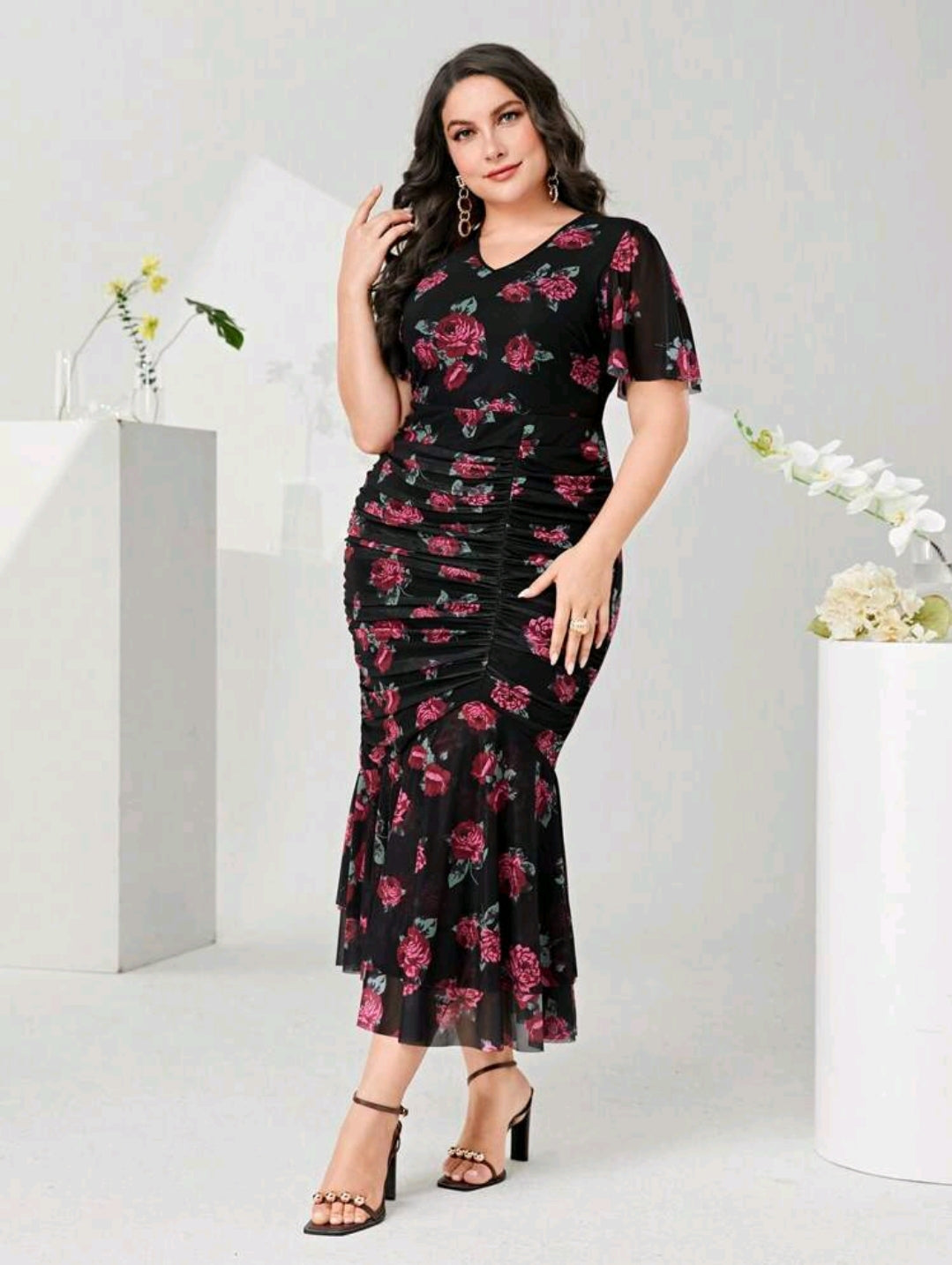 Jessie Midi Dress - Floral
