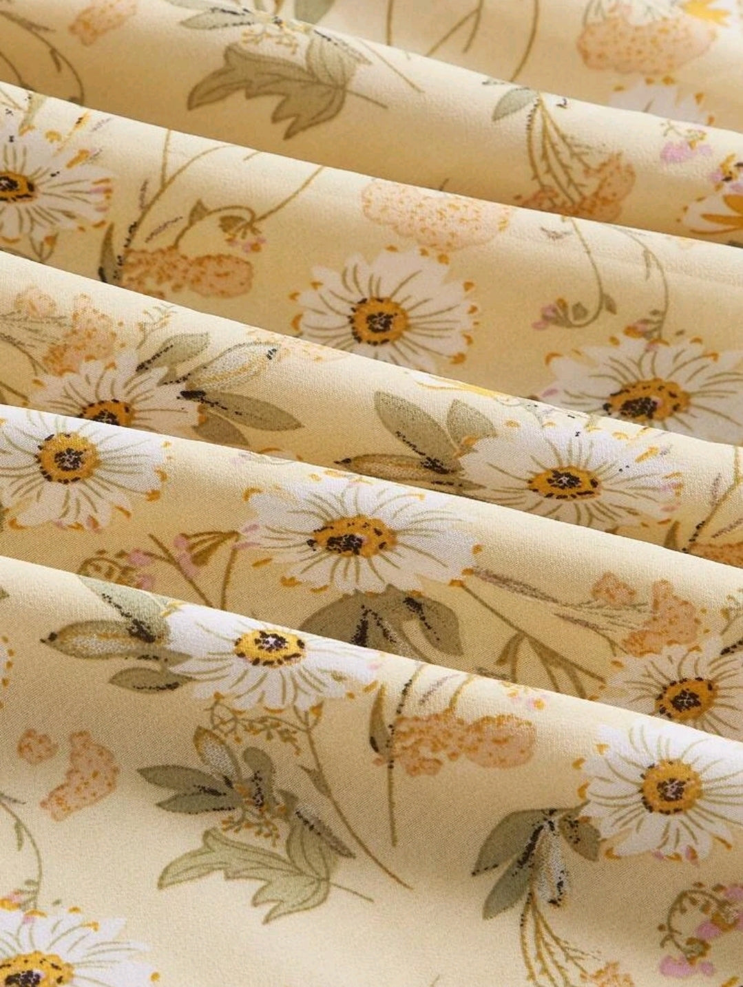Abbie Floral Maxi Dress - Yellow