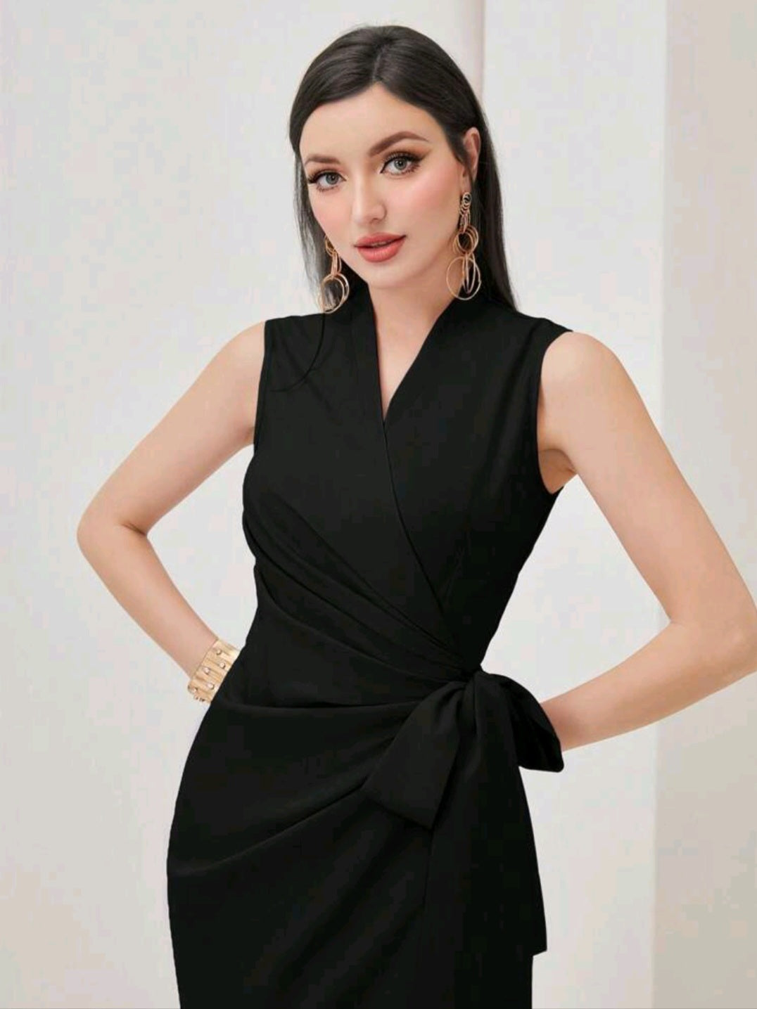 Solid Wrap Knot Side Dress