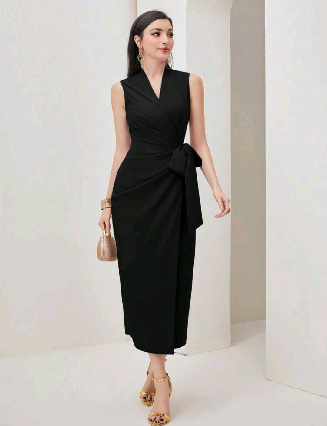 Solid Wrap Knot Side Dress