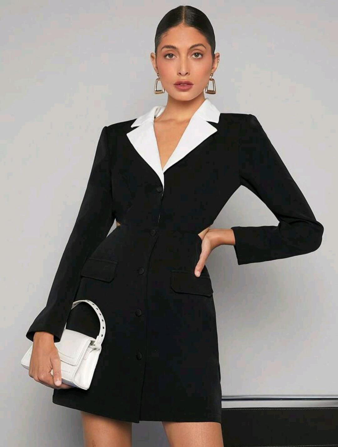 Amelia Lapel Collar Shirt Dress