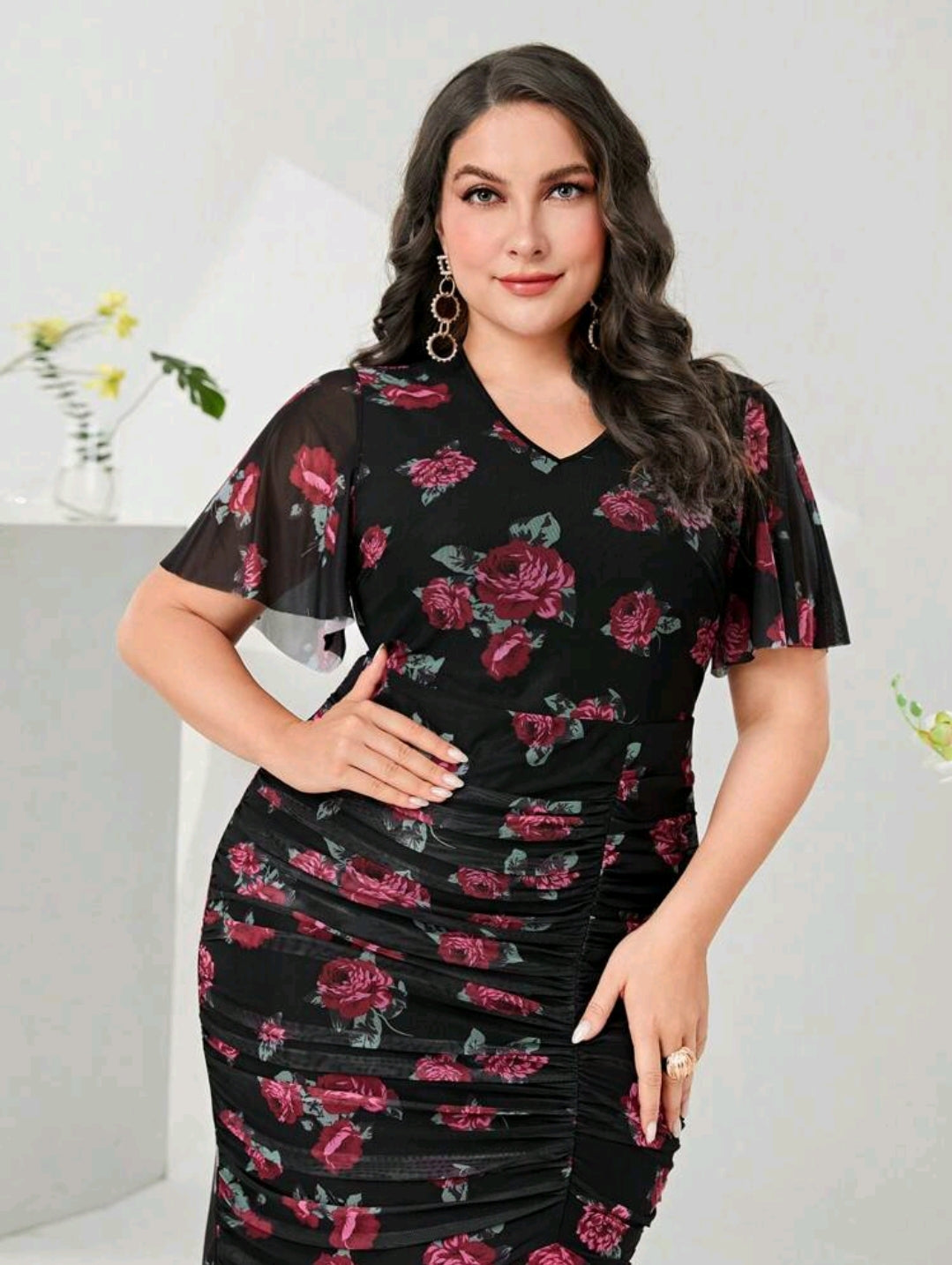 Jessie Midi Dress - Floral