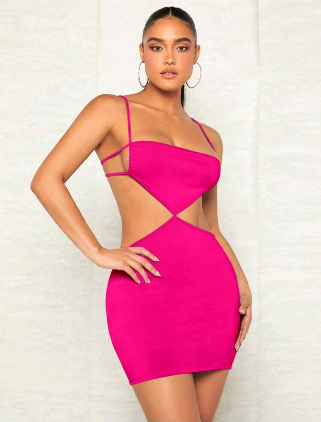 Cut Out Open Back Cami Bodycon Dress