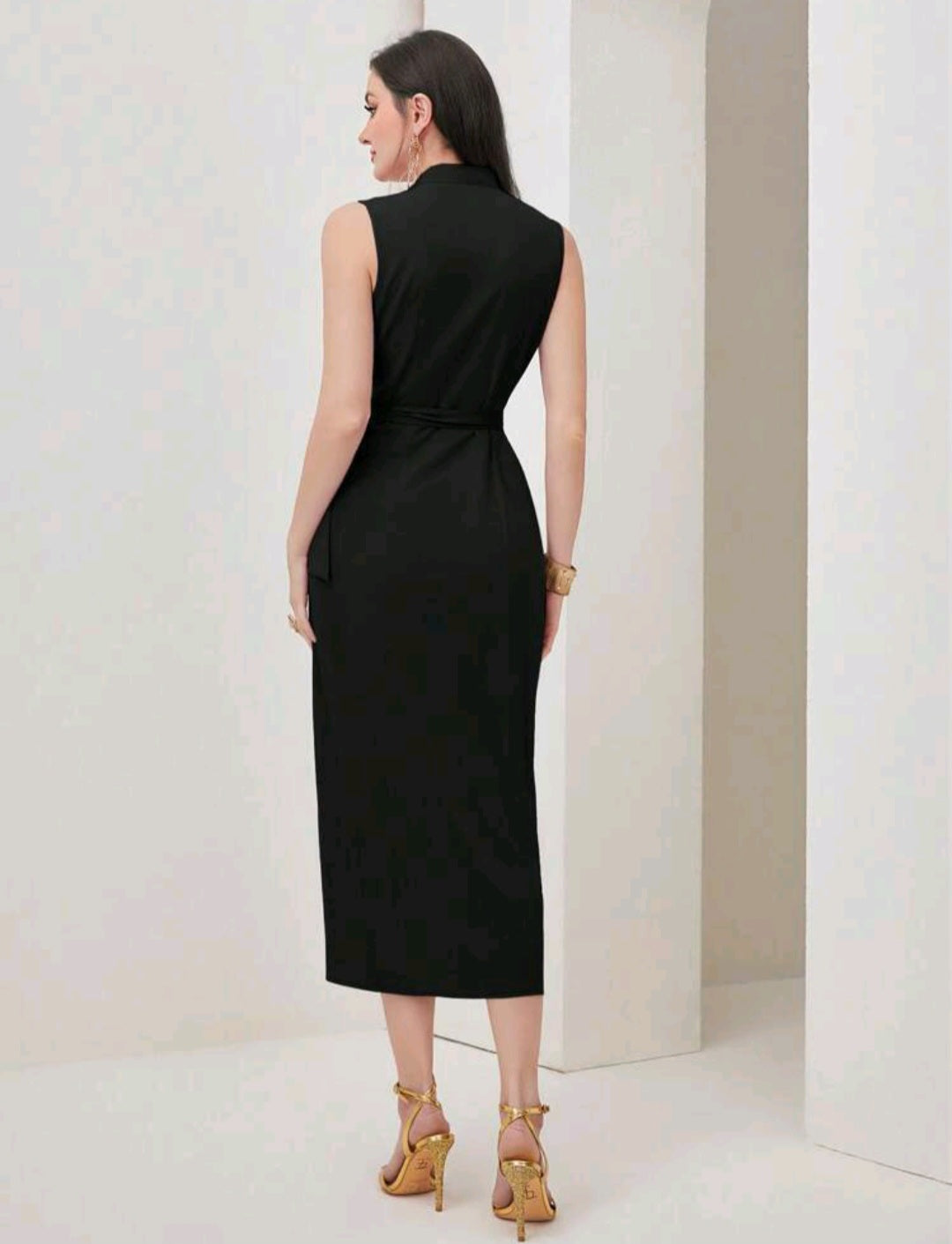 Solid Wrap Knot Side Dress