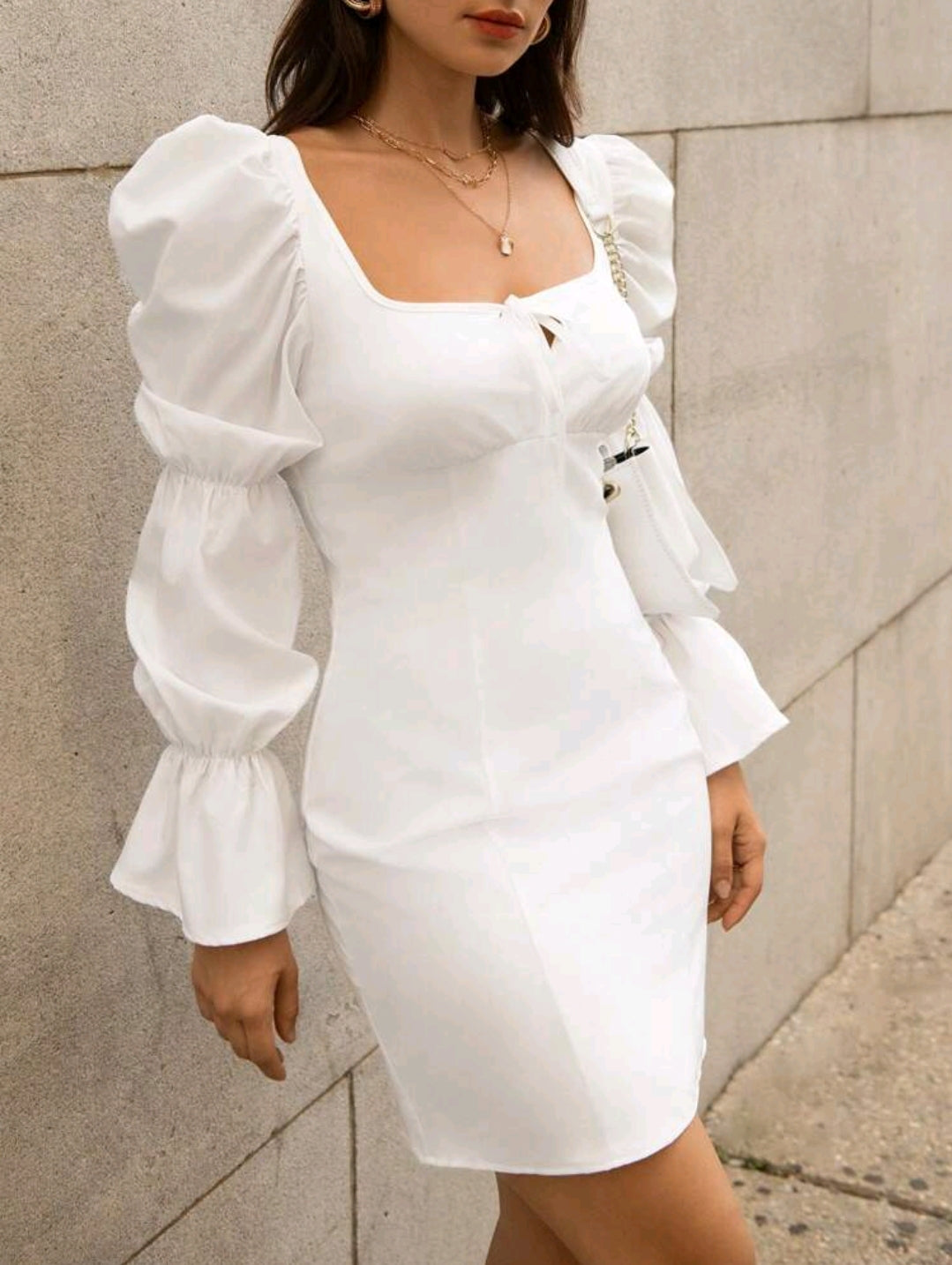 Piper Flounce Sleeve Mini Dress